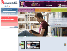 Tablet Screenshot of abcuniversidades.com